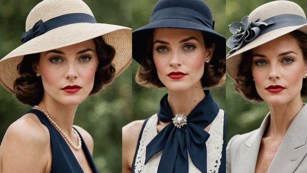 Quels types de chapeaux conviennent pour un look vintage glamour?