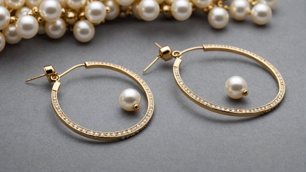 Boucles d'oreilles créoles avec perles : un chic intemporel